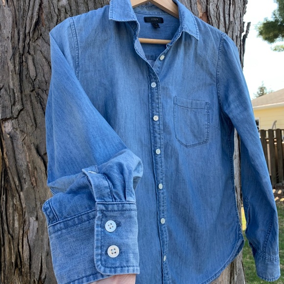 J Crew Denim Shirt - Picture 3 of 5